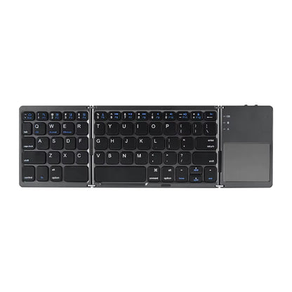 Portable Foldable Folding Keyboard Mini Wireless Bluetooth Keyboard Touchpad Keyboard for Windows Android IOS Tablet Ipad Phone